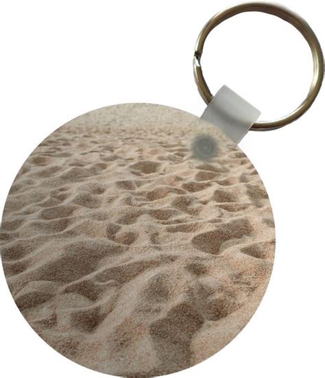 Sleutelhanger Zomer Strand Zand Plastic Rond