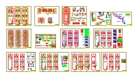 Edificio De Oficinas Y Departamentos Autocad En Autocad Librería Cad