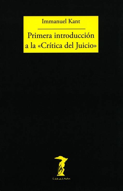 Primera Introducci N A La Cr Tica Del Juicio Ebook Immanuel Kant