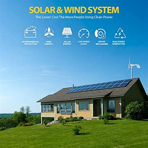 ECO WORTHY 1400W Solar Wind Power Complete Kit 1 400W Wind Turbine