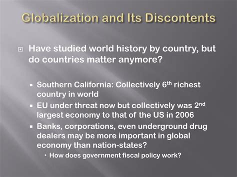 PPT Globalization And Its Discontents PowerPoint Presentation Free