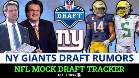 New York Giants Mock Draft Tracker Ft Mel Kiper Jr Todd Mcshay Espn