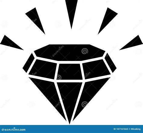 Diamond bling vector stock vector. Illustration of jewel - 107161665