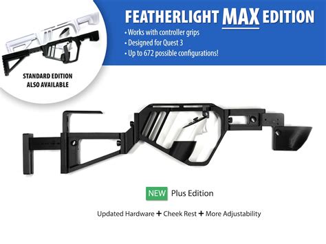 Max Featherlight Vr Rifle Gunstock Grip Edition Meta Quest Compatible