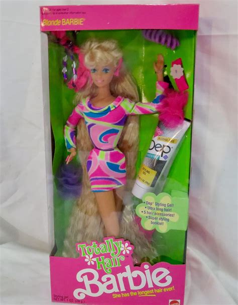 Amazon 1991 Totally Hair Barbie Cartoon Theme Gel Figurine No