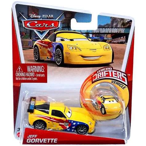 Disney Pixar Cars Cars 2 Main Series Jeff Gorvette with Metallic Finish ...