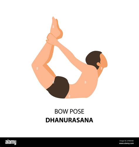 Man Practicing Yoga Pose Isolated Vector Illustration Man Standing In