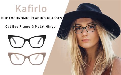 Amazon Kafirlo Photochromic Oversized Cat Eye Women Reading