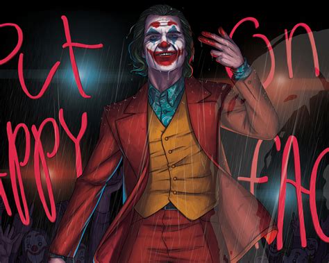 X Joker Put Happy Face Wallpaper X Resolution Hd K