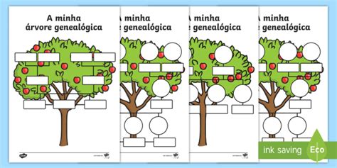 Árvore genealógica ficha de atividades My Family Tree Worksheets