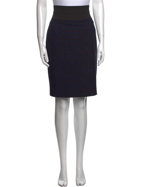 Akris Punto Wool Plaid Skirt Green Skirts Clothing Wak The