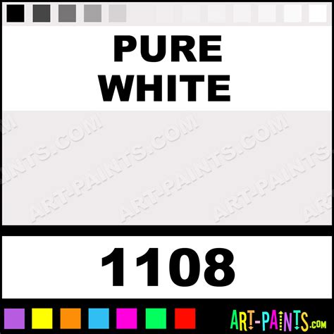 Pure White Acrylic Enamel Paints - 1108 - Pure White Paint, Pure White Color, AE Acrylic Paint ...