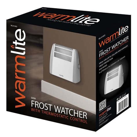 Warmlite Frostwatcher Frost Protection Heater 500w With Stat 1754 06