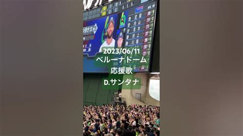 【応援歌】dサンタナ東京ヤクルトスワローズ セリーグ プロ野球 ベルーナドーム 東京ヤクルトスワローズ 声出し応援 応援歌