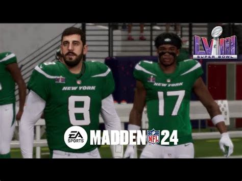 Madden 24 Gameplay Jets Vs Eagles Super Bowl LVIII Madden 24 PS5