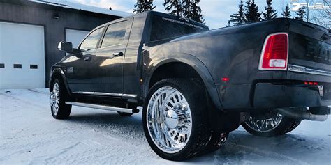 Car Dodge Ram 3500 On Fuel Dually Ff45d Rear Wheels California Wheels