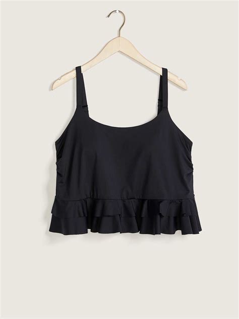 Long Bikini Top With Frills In Every Story Penningtons
