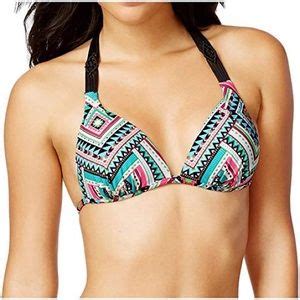 Hula Honey Swim Hula Honey Strappy Pushup Halter Bikini Medium