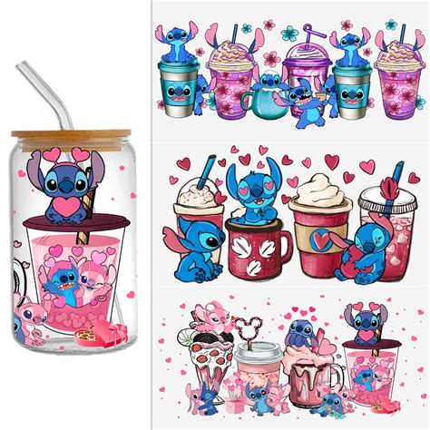 Disney Lilo And Stitch UV DTF Sticker For 16oz Cups Wrap Transfer