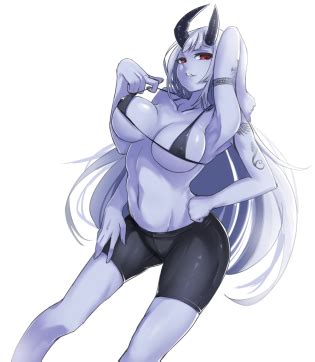 Blue Skinned Demonesses Luscious Hentai Manga Porn