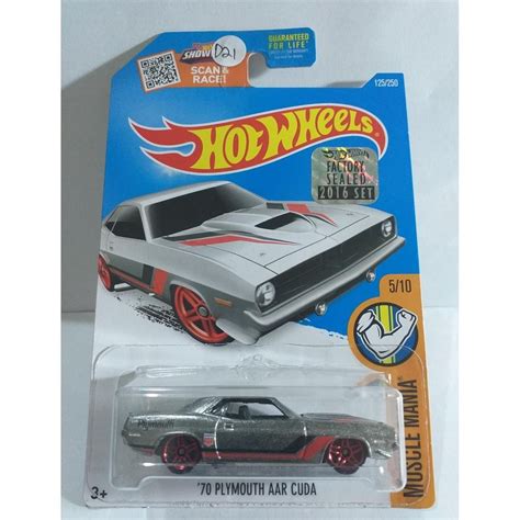 Jual Viral Hot Wheels Factory Sealed 2016 Plymouth Aar Cuda Zamac Shopee Indonesia