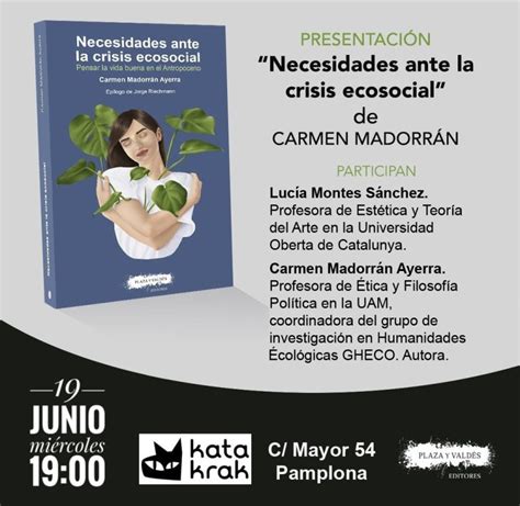 Presentación de Necesidades ante la crisis ecosocial Plaza y Valdés