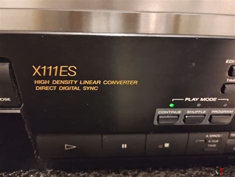 Sony Cdp X Es Cd Player Photo Canuck Audio Mart