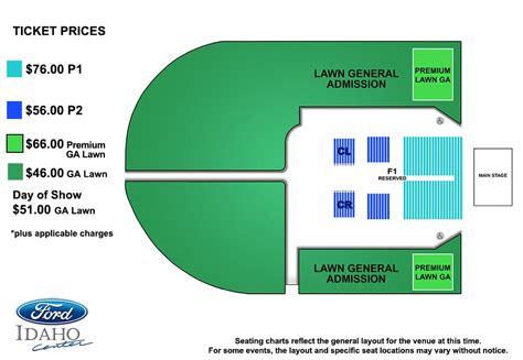 Seating Charts | Ford Idaho Center