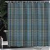 Amazon Lunarable Plaid Shower Curtain Striped Geometric British