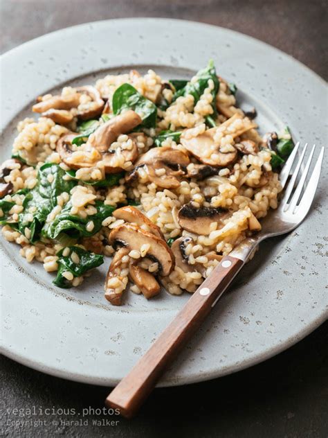 Mushroom Spinach Risotto – vegalicious.photos