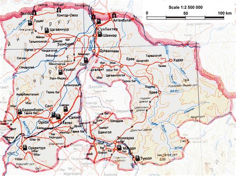 Map of Selenge - Horseback Mongolia