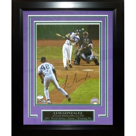 Luis Gonzalez Autographed Arizona Diamondbacks Deluxe Framed 8x10 Phot ...