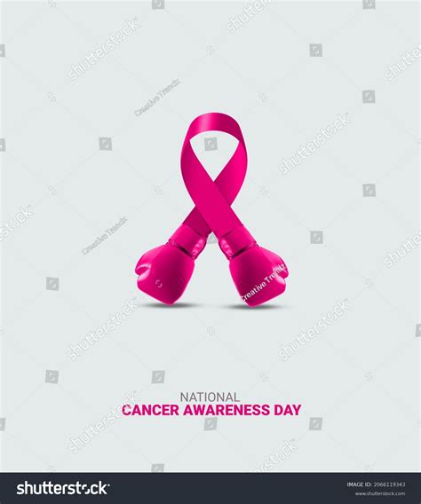 National Cancer Awareness Day Concept Ribbon Stock Illustration ...