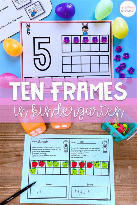 Why Use Ten Frames In Kindergarten Freebie Sparkling In Primary