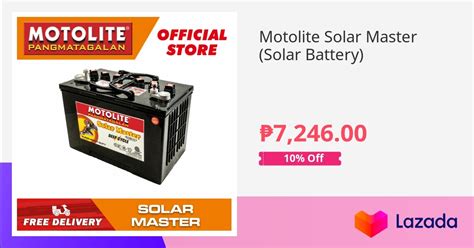 Motolite Solar Master Solar Battery