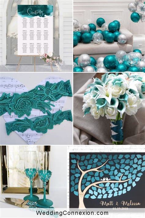 Shades Of Teal Wedding Color Theme – Elegant Wedding Ideas | Teal ...