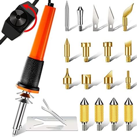 Pieces Wood Burning Tool Hot Knife Cutter With Variable Temperature Control Wood Burning