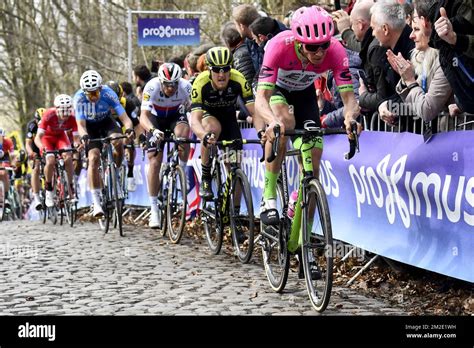 Belgian Wout Van Aert Of Team Sniper Czech Zdenek Stybar Of Quick Step