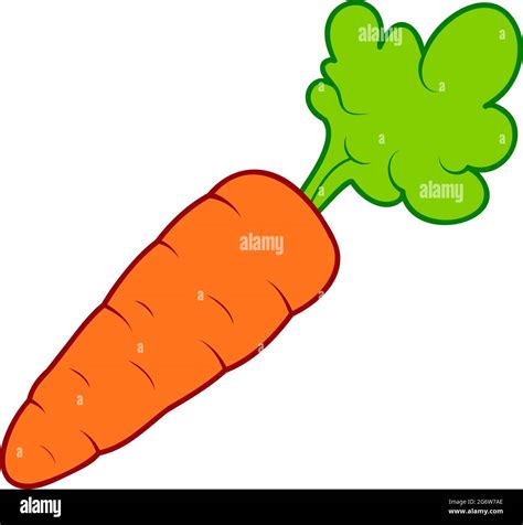 Cute carrot cartoon. Carrot clipart vector illustration Stock Vector Image & Art - Alamy