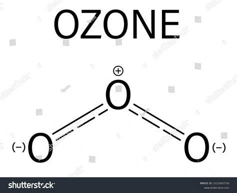 Ozone Trioxygen O3 Molecule Chemical Structure Stock Vector 52 Off