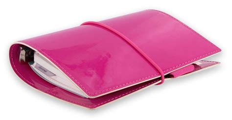 Filofax A5 Domino Patent Organiser Hot Pink Black Red Amazon Co Uk