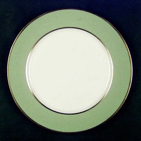 Sylvan California Sage Green Rim Dinner Plate By Flintridge Sage