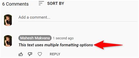 How To Strike Through Bold Or Italicize Text In Youtube Comments