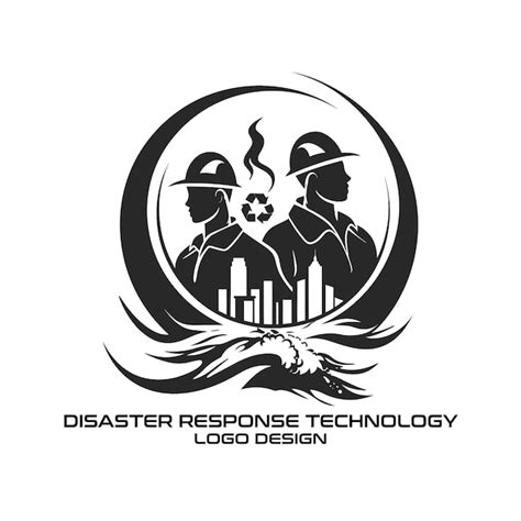 Premium Vector Disaster Response Technology Vector Logo Design