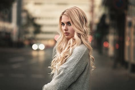 Wallpaper Women Martin K Hn Blonde Portrait Depth Of Field