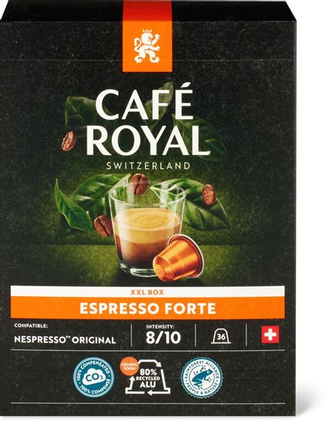 Achat Caf Royal Capsules De Caf En Aluminium Lungo Forte