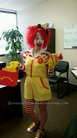 Super Creepy Serial Killer Ronald Mcdonald Costume