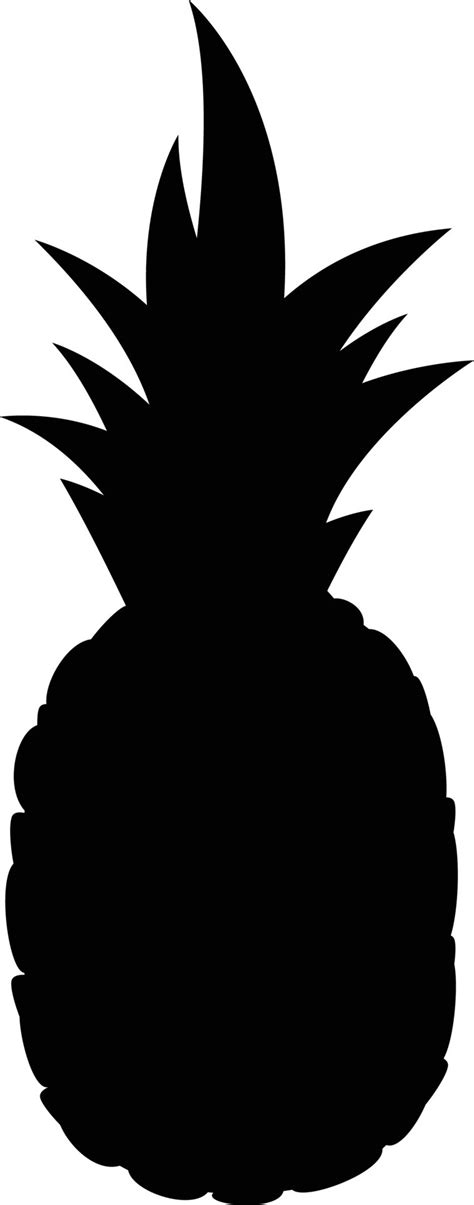 Pineapple Vector Silhouette 9948676 Vector Art At Vecteezy