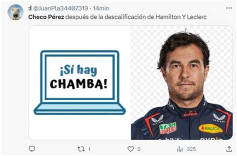 Checo Pérez Y Los Mejores Memes De La Descalificación De Lewis Hamilton