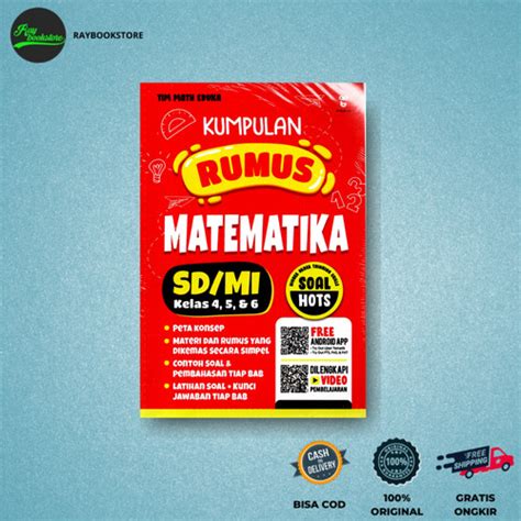 Jual KUMPULAN RUMUS MATEMATIKA SD MI KELAS 4 5 6 AGROMEDIA